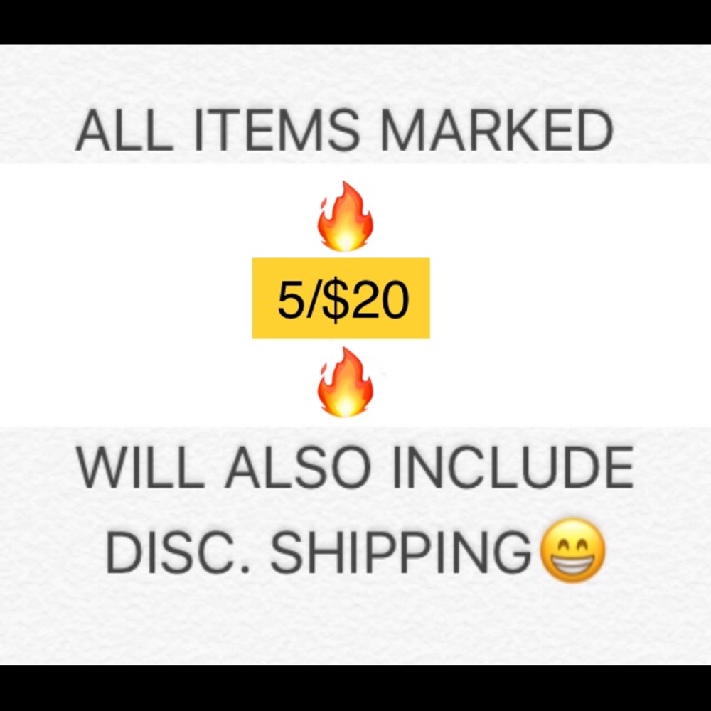 🔥5/$20 Items Must Be Bundled For Discounts🔥